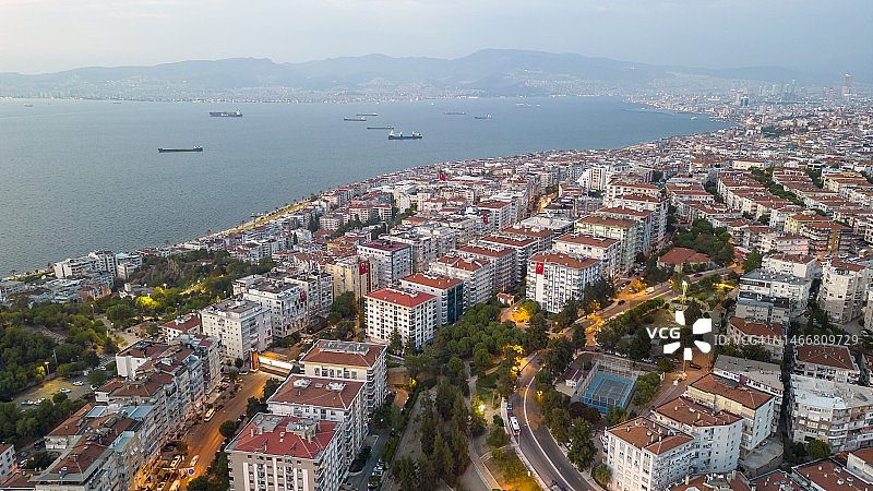 伊兹密尔航拍景色图片素材