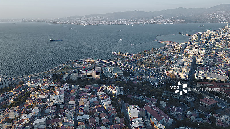 伊兹密尔科纳克航拍图片素材