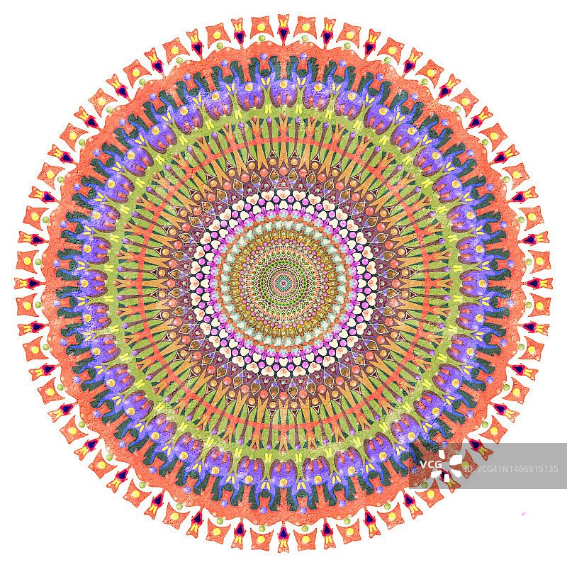 具有线条和颜色的径向对称图片素材