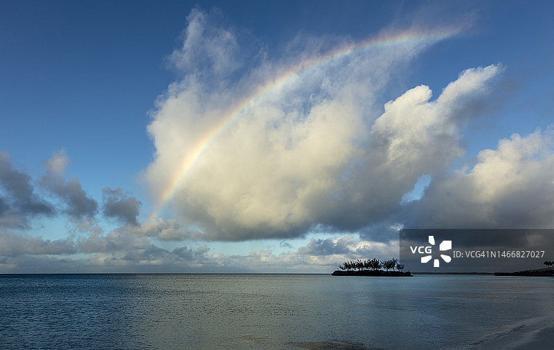 高尔丁礁，彩虹伊柳塞拉岛，巴哈马图片素材