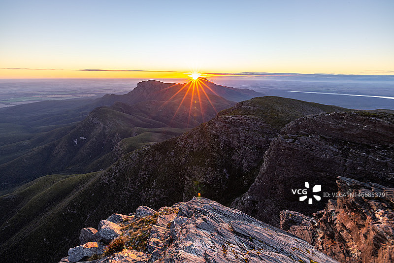 Bluff Knoll的日出图片素材