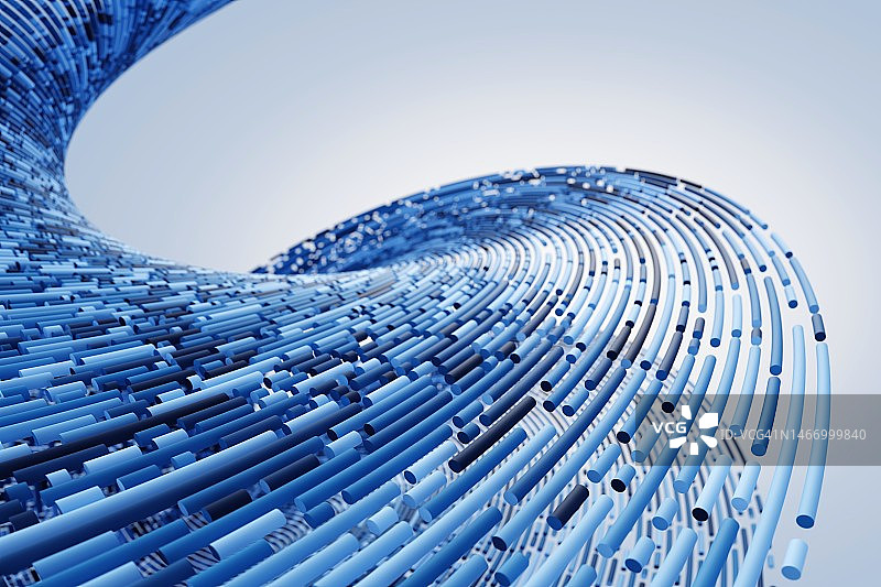 管状动态曲线造型图片素材