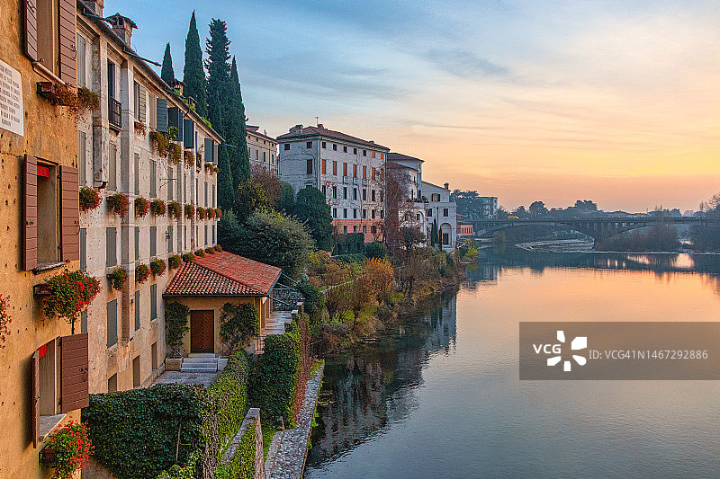 格拉帕巴萨诺 - 胜利桥景观图片素材