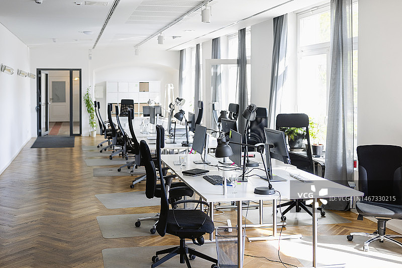 无人的开放式办公室图片素材