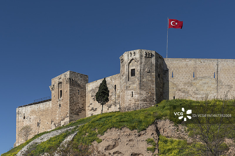 土耳其加济安泰普市中心的加济安泰普城堡图片素材