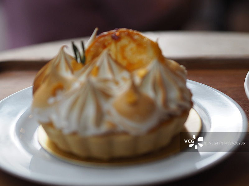 柚子挞甜点图片素材