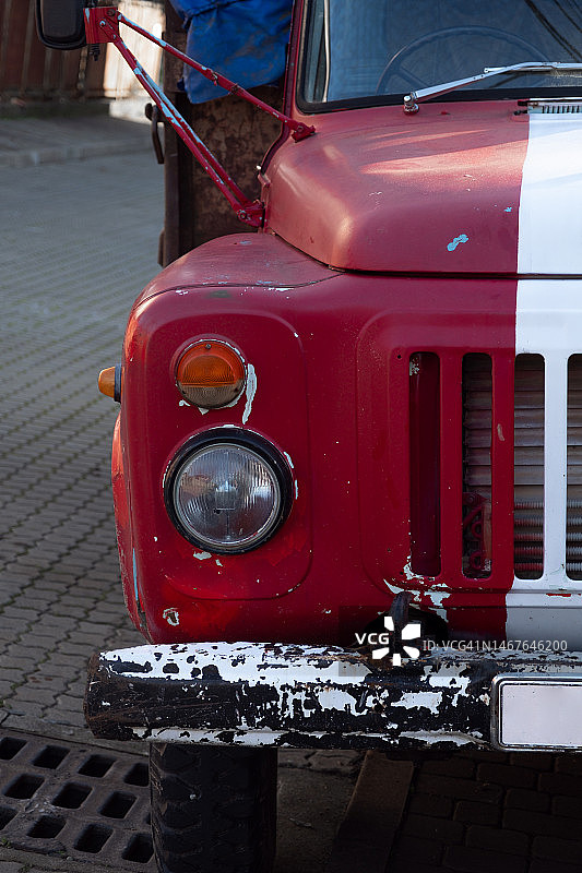 乡村的复古卡车图片素材