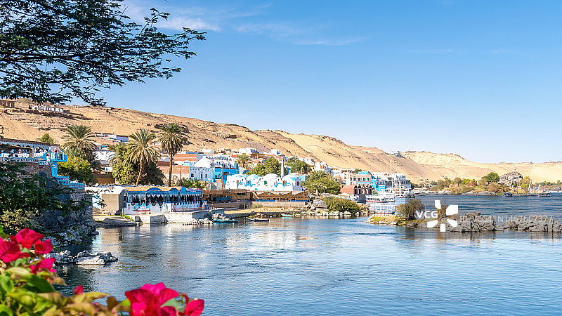 埃及阿斯旺的努比亚村庄图片素材