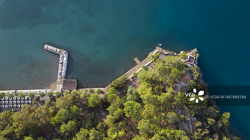 土耳其穆拉阿卡亚卡鸟瞰图图片素材