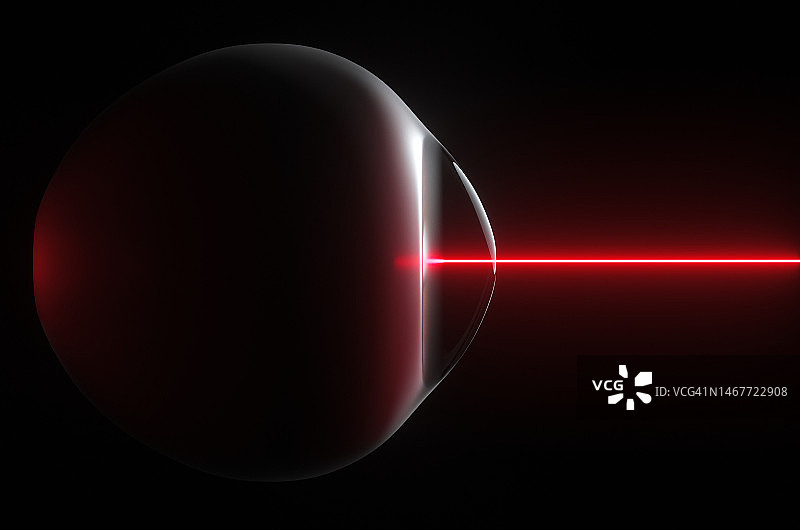 黑色背景下湖边扫描过程中人眼的剪影图片素材