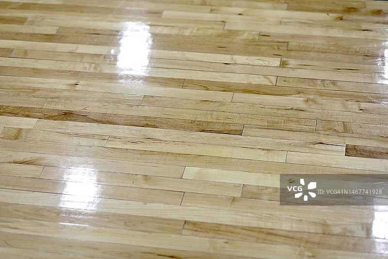 篮球场上的硬木地板图片素材