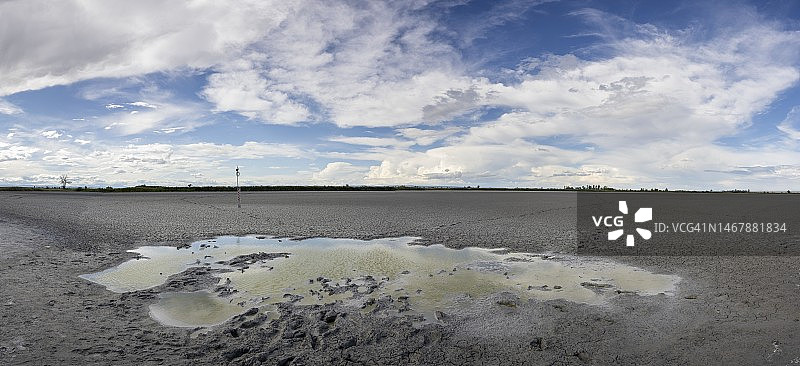 诺伊锡德尔湖-塞温克尔国家公园的湖泊景观，奥地利布尔根兰州图片素材