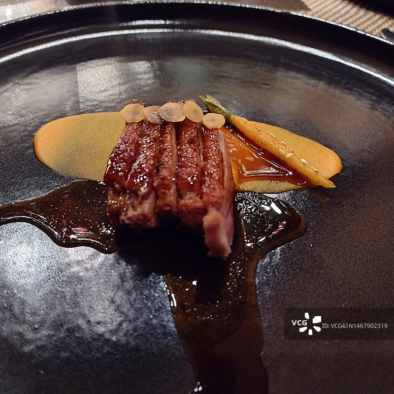 烤猪肉开胃菜图片素材