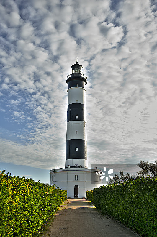 法国普瓦图夏朗德夏朗德省夏朗德海事区奥尔龙岛Chassiron灯塔图片素材