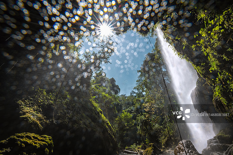 帕马克瀑布“隐藏的瀑布”图片素材