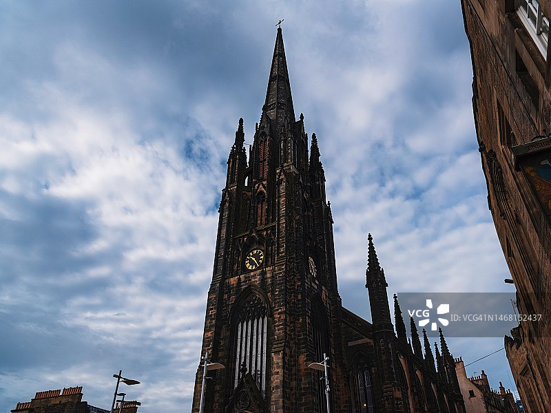 苏格兰爱丁堡的枢纽大楼图片素材