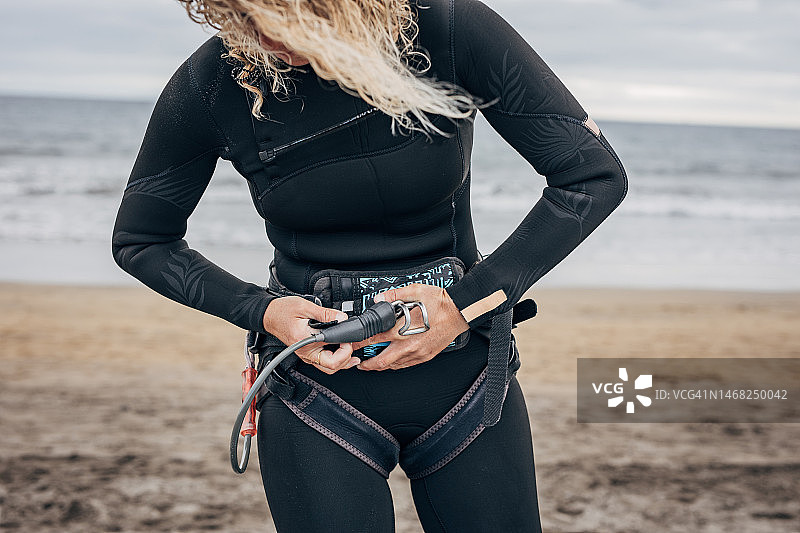 准备风筝冲浪图片素材