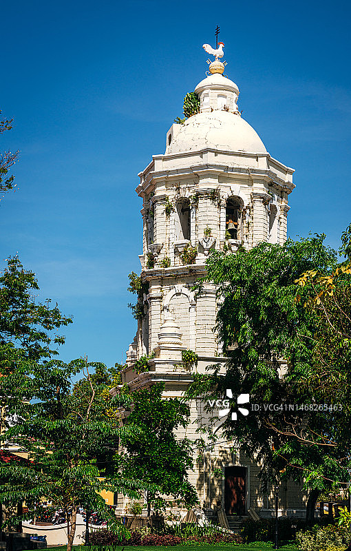 菲律宾吕宋岛维甘的钟楼图片素材