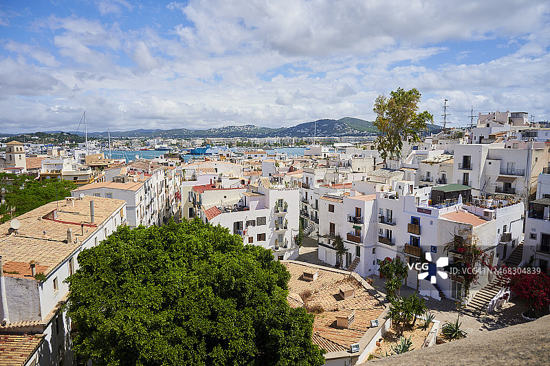 西班牙巴利阿里群岛伊维萨镇风光图片素材