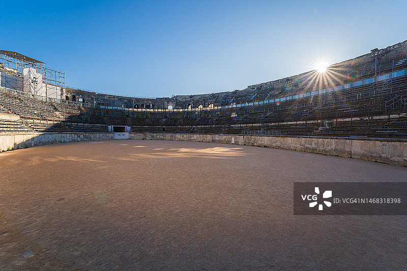法国尼姆竞技场建筑图片素材