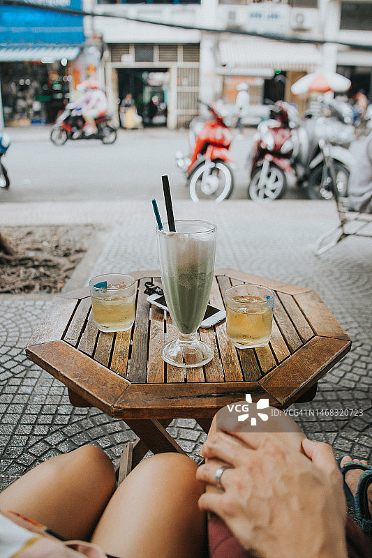 西贡街头休闲图片素材