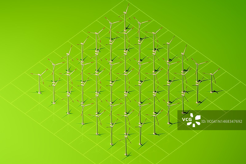 风力涡轮机图案 - 库存照片图片素材