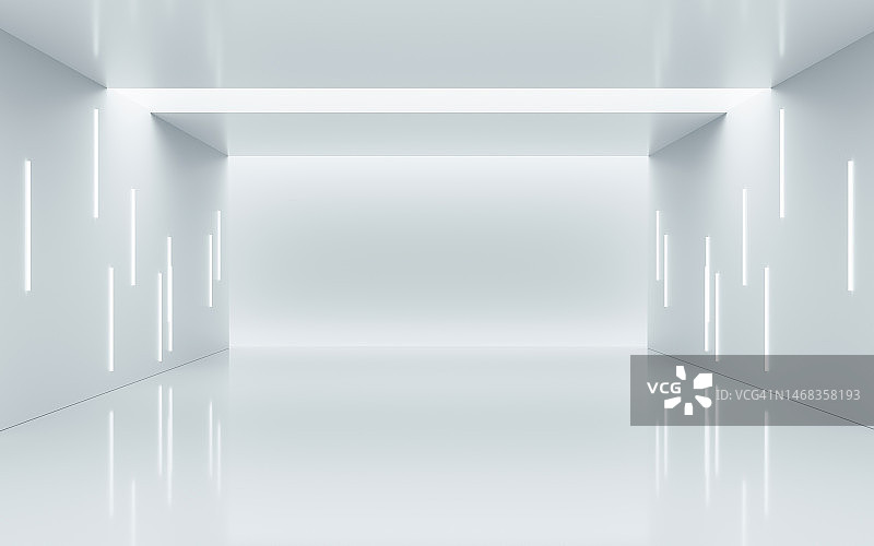 3D白色渲染空间图片素材