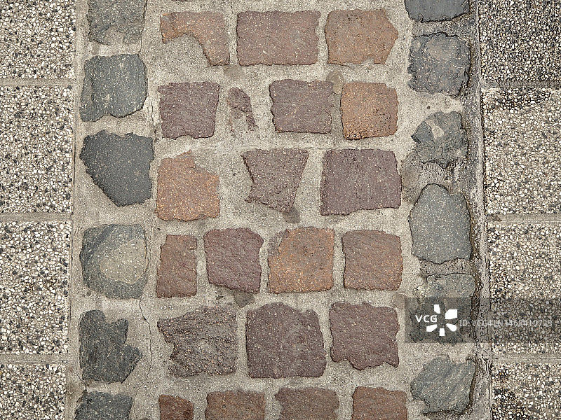 铺路石人行道图片素材