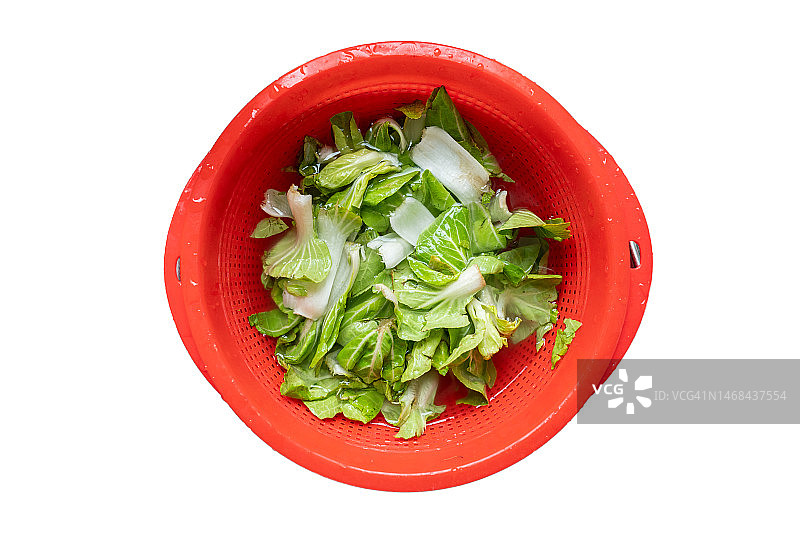 红篮子里的绿色蔬菜图片素材