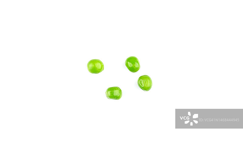 一堆潮湿的绿色豌豆图片素材