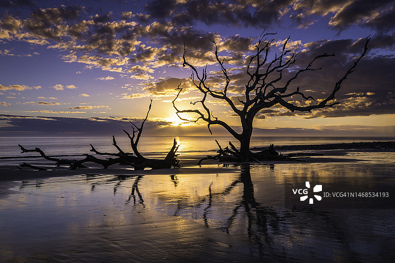 哲基尔岛日出图片素材