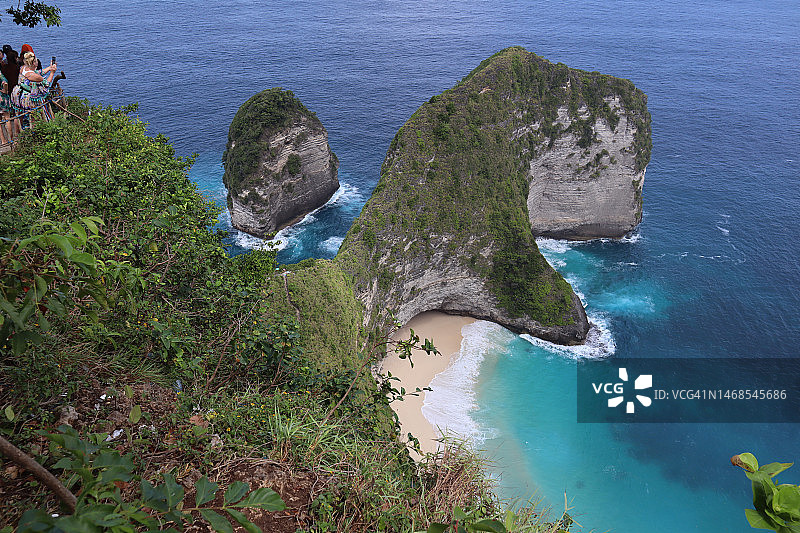印度尼西亚海 Shore 岩石高角度景观图片素材