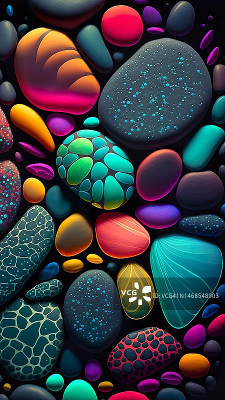 印度尼西亚多色抽象图案图片素材