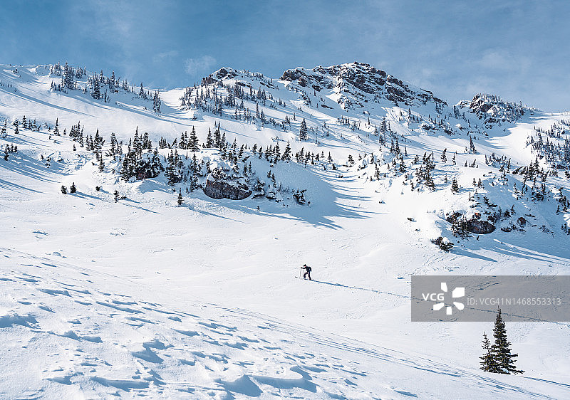 美国蒙大拿州海伦娜雪山风光图片素材