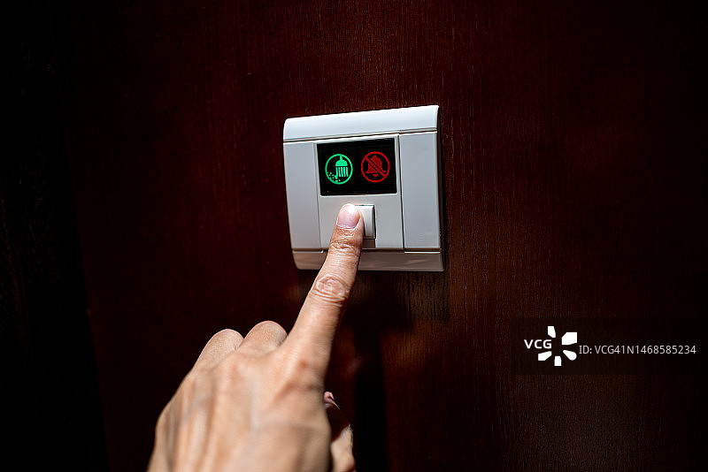 手按门铃图片素材