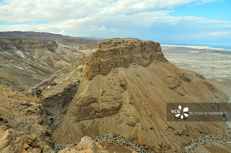 马萨达和死海山谷图片素材