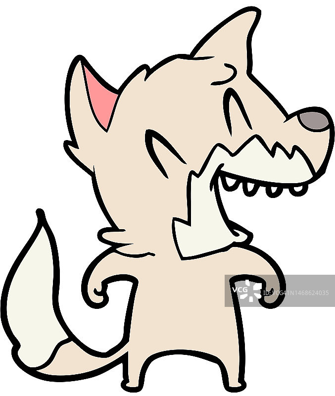 笑狐漫画图片素材