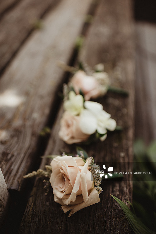 玫瑰婚礼胸花图片素材