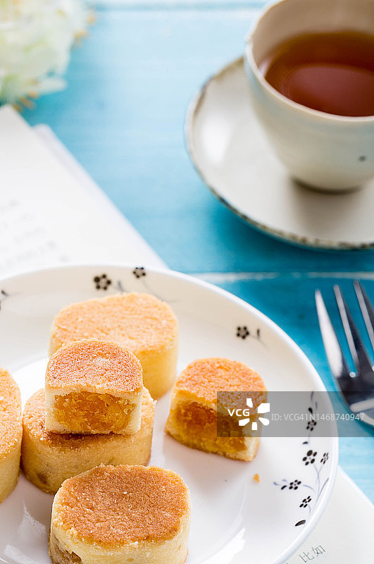 菠萝蛋糕图片素材