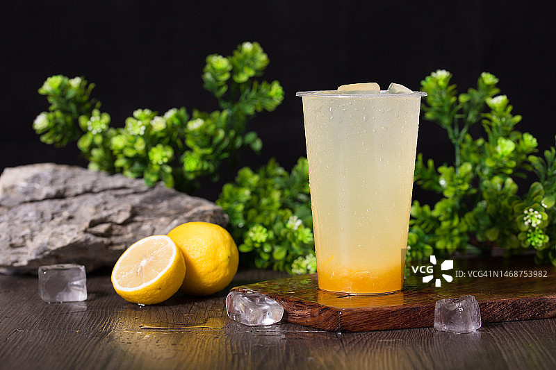 夏季冰饮果汁。图片素材