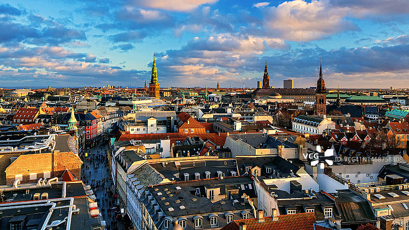 哥本哈根圆形塔楼景观图片素材