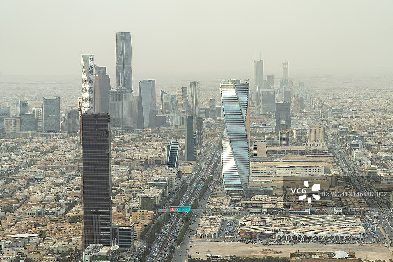 利雅得阿卜杜拉国王金融区图片素材