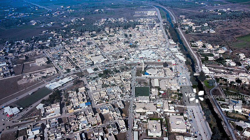 伊拉克城市建筑高角度景观图片素材