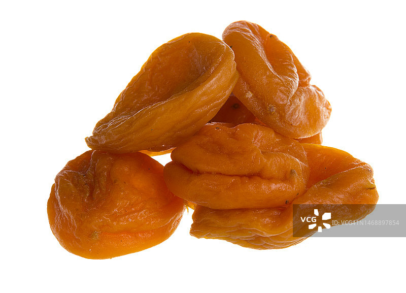 白色背景下的干制食品特写，罗马尼亚瓦斯卢伊图片素材