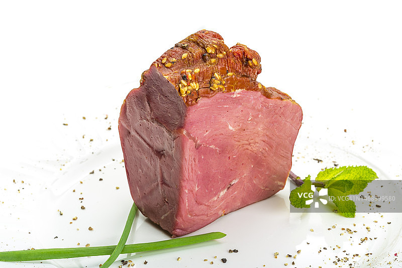 盘子里肉的特写，罗马尼亚瓦斯卢伊图片素材