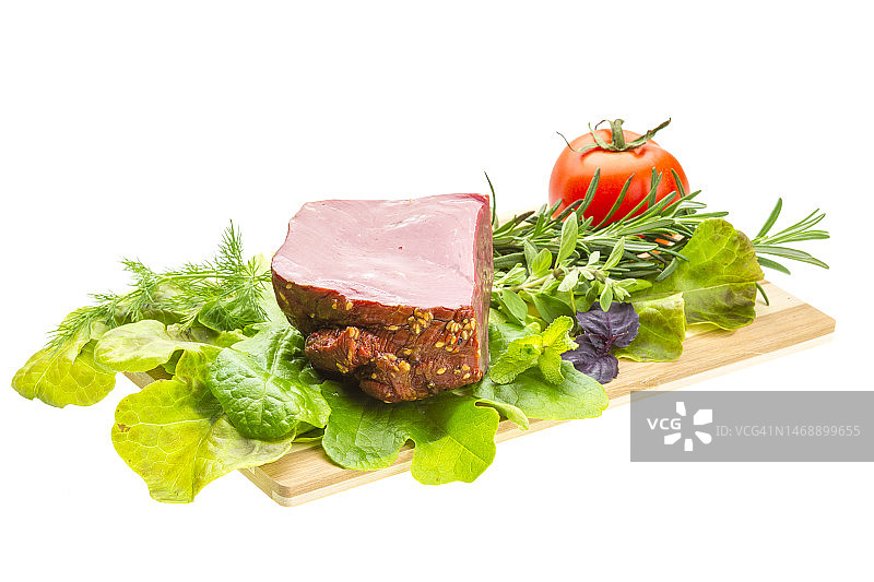 罗马尼亚瓦斯卢伊白色背景上的美食特写图片素材