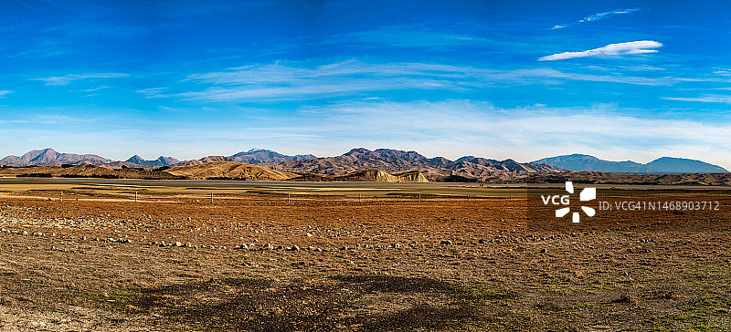 新西兰格拉斯米尔湖沙漠风光图片素材