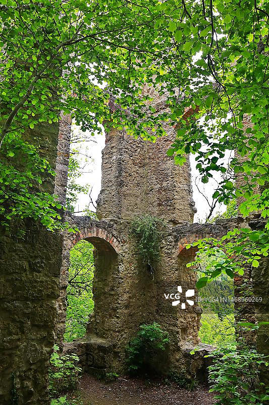 德国罗特魏尔内卡堡城堡遗址图片素材