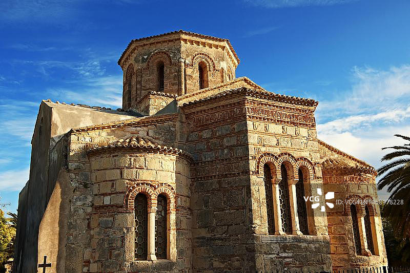 希腊科孚拜占庭希腊东正教教堂图片素材