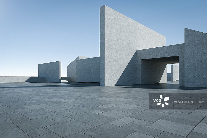 空旷的建筑背景图片素材